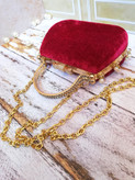 کیف دخترانه مجلسی دست دوز جنس پارچه مخمل